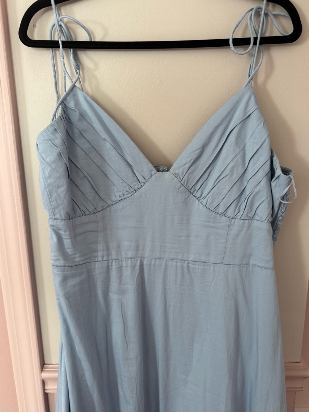 Abercrombie & Fitch Light Blue Maxi Dress with Tie Straps - Picture 5 of 5